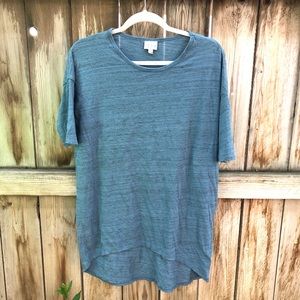 Lularoe Irma top blouse tunic blue size XS